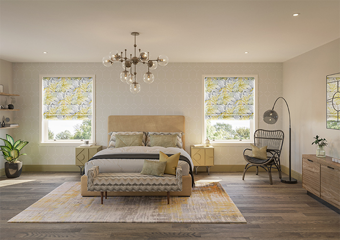 Los Angeles Velvet, Sunkissed - Motorised Roman Blind - Image 8